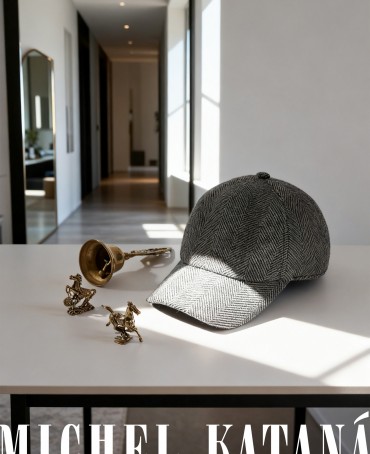 Кепка с козырьком, Бейсболка Мужская-Унисекс TWEED GLASGOW CLOUD из твида (Плотная Костюмно-Блейзерная ШЕРСТЬ) TWEED.6-GLASGOW/CLOUD